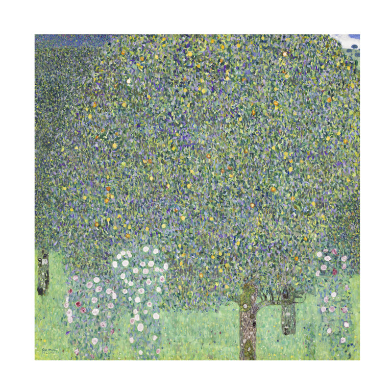 «Klimt Multicolor Paysages III» sur, H 24 po x l 24 po