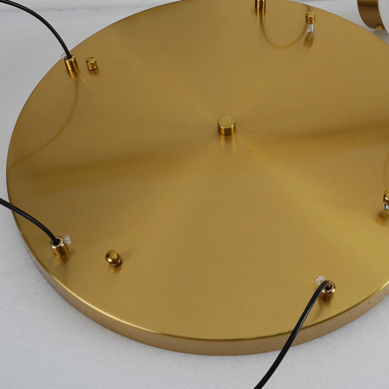 Luminaire suspendu en verre brossé à 3 lumières Vintage