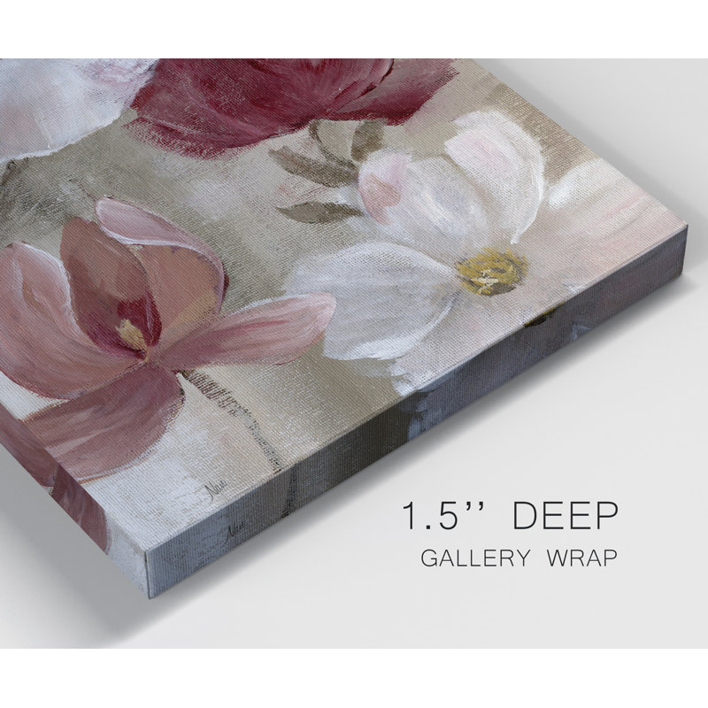Transient Garden Reds I - Reproduction d'art sur toile tendue, H 24 po x l 12 po x P 1 po