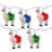10-Count Clear Llama Patio Light Set 5.75Ft White Wire