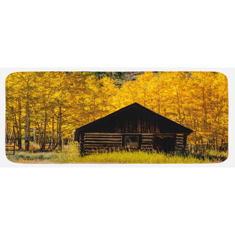 Rustic Polyester Kitchen Mat