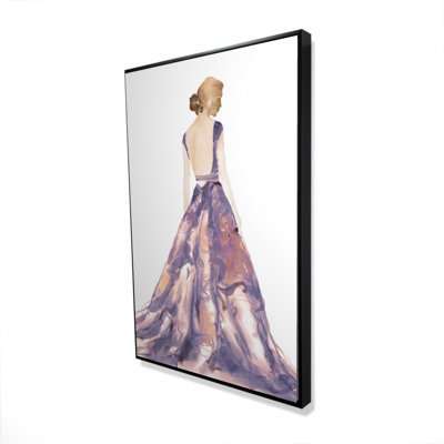 " Purple Prom Dress "