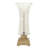 Glass Silver Uplight with Gold Base Set