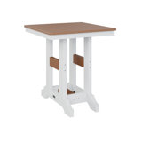 Berlin Gardens Garden Classic Regular Top With White Base Square Bar Table