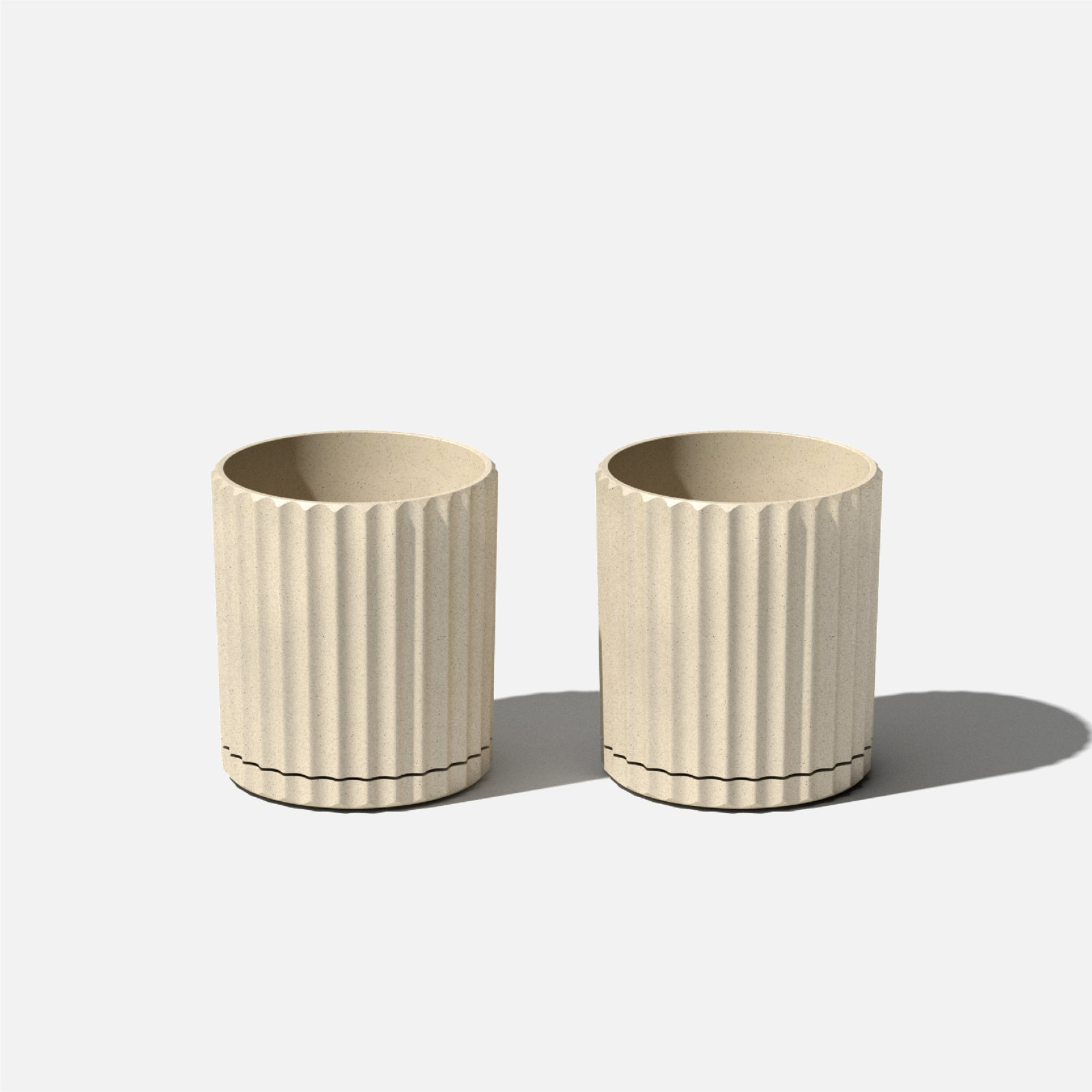 Demi Series 6" Pot Planter, Sand, 2