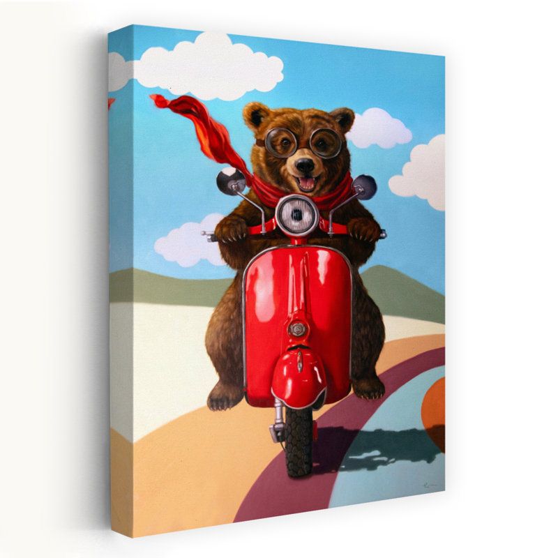 Happy Trails - Animaux fantaisistes, surréalisme urbain et pop, H 36 po x l 24 po