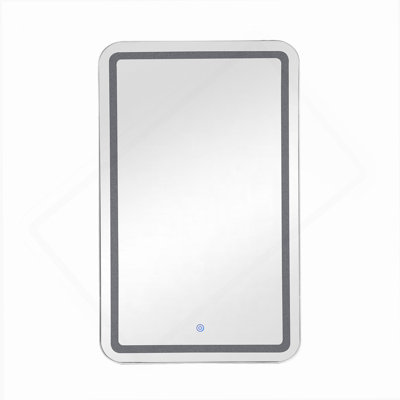 Armoire à pharmacie rectangulaire avec miroir