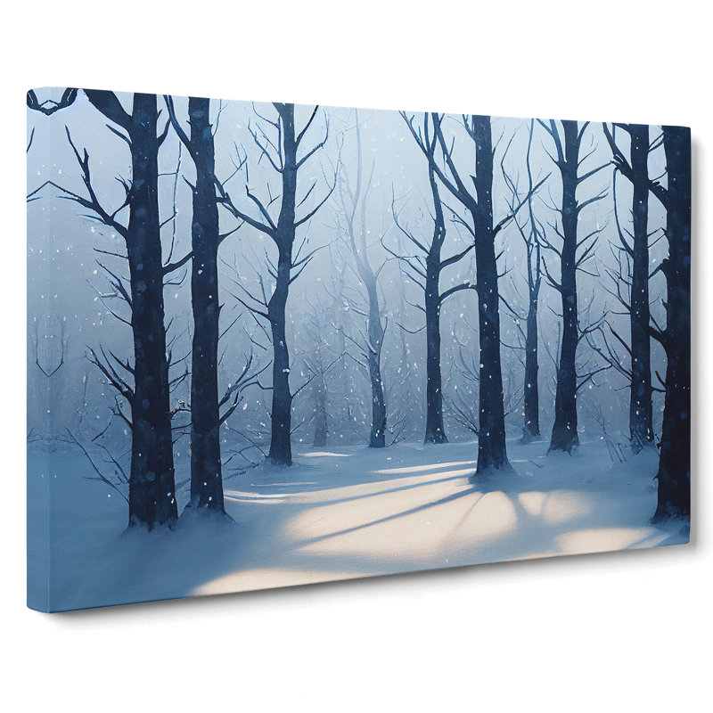 Winter Forest Snow Vol.3 - Wrapped Canvas, 35cm H x 50cm W x 3cm D