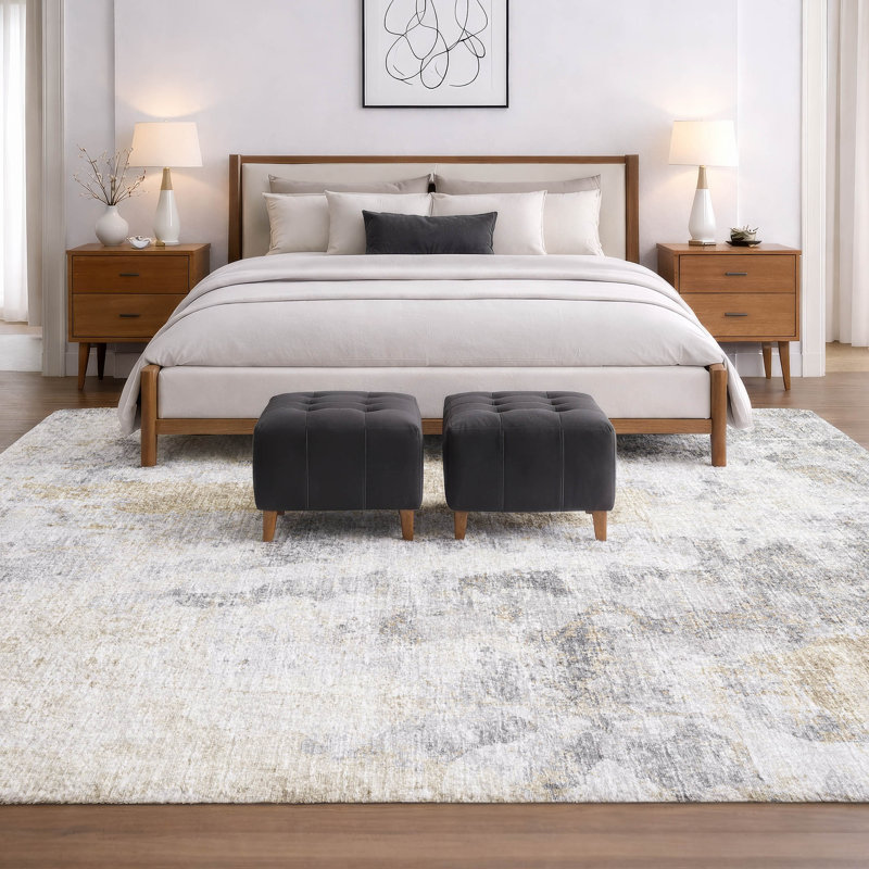 Premium Machine Washable Dream Shag ADS68 Soft Abstract Rug, 9' x 12', Moody