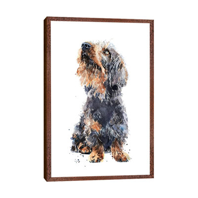 Wirehaired Dachshund II - Painting on Canvas