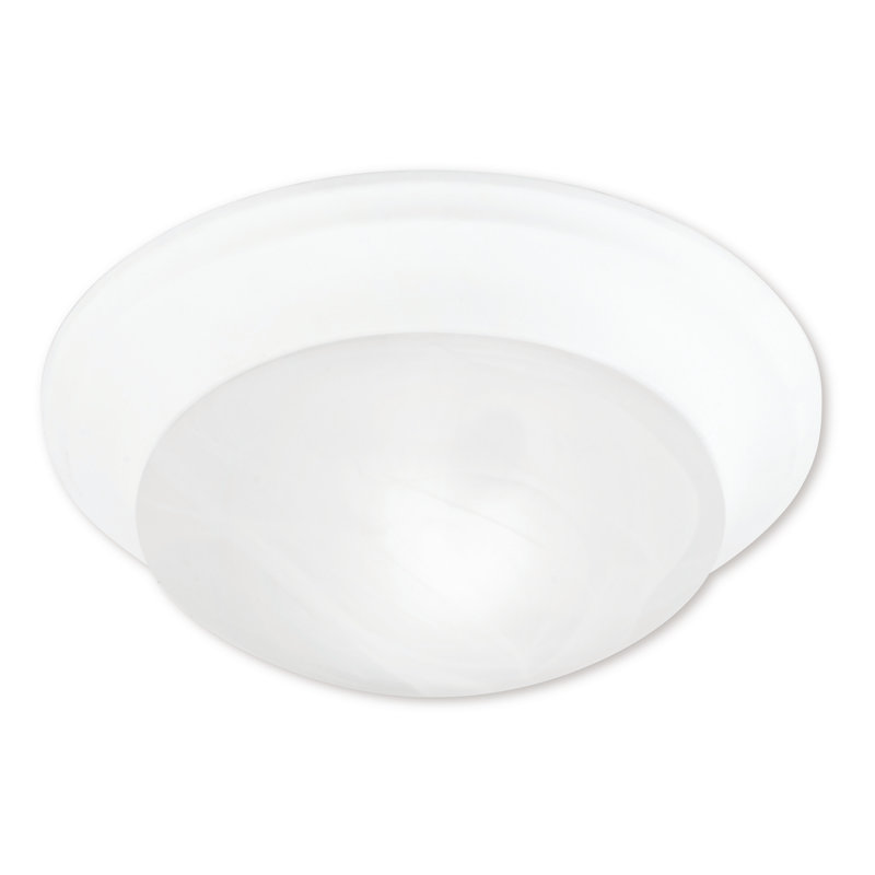 Plafonnier encastré Bruford, H 3,75 po x l 11,5 po x P 11,5 po, Blanc