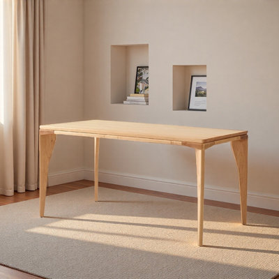 Bureau d'écriture rectangulaire de style minimaliste moderne