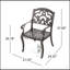 Ensemble de 2 chaises AUSTIN CHAIR de conception moderne avec un rembourrage confortable et une structure robuste pour une utilisation polyvalente à la maison