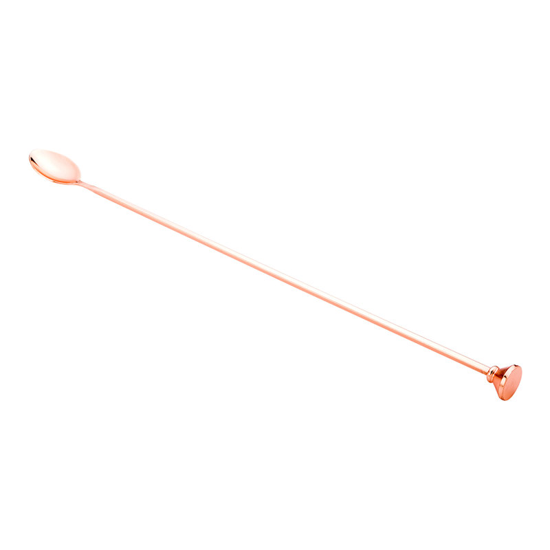 Cuillère à café en acier inoxydable Bar Lux - 16 po x 1 1/4 po x 3/4 po - 1 boîte, Cuivre