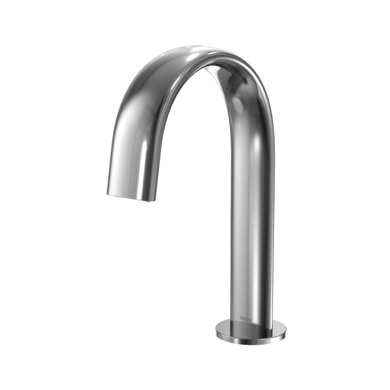 Robinet de salle de bain TOTO® à col de cygne ECOPower® ou AC 0,5 GPM sans contact, débit à la demande de 10 secondes, chrome poli