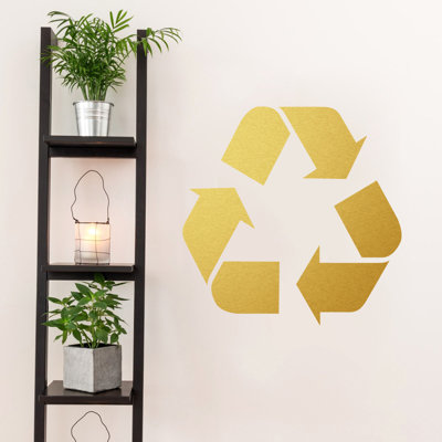 Décalcomanie murale symbole de recyclage