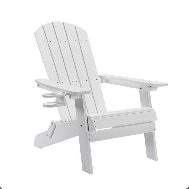 Tranquilo Depot Plastic Folding Adirondack Chair, White