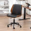 Chaise de bureau rembourrée en similicuir Bryonie-340057852
