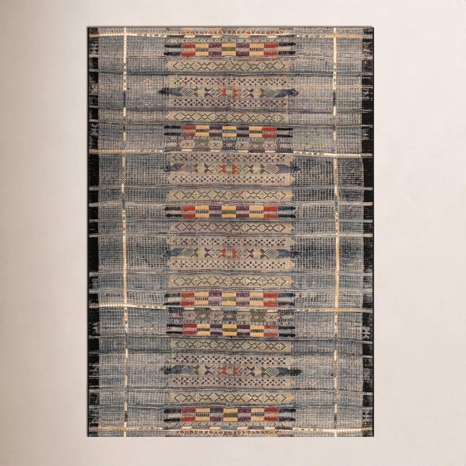 Sesena Striped Rug, Rectangle 3'3" x 4'11"