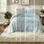 Luxurious Velvet Bedding Set, Aqua Reversible Comforter For Home