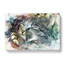 Cat Licking Its Paw in Abstract - Wrapped Canvas-55314112