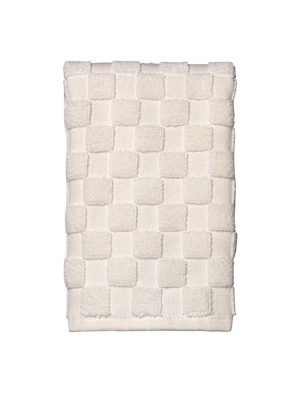 Serviette de bout de doigt en coton turc, Ivoire