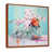 Toile avec cadre flottant brun