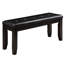 Banc moderne noir et de salon pour un couloir contemporain sophistiqué, une entrée accueillante