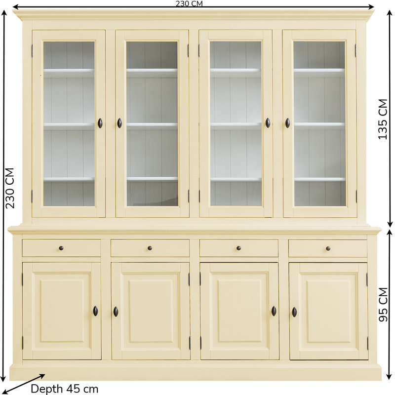 Babak Display Cabinet, Light Ivory