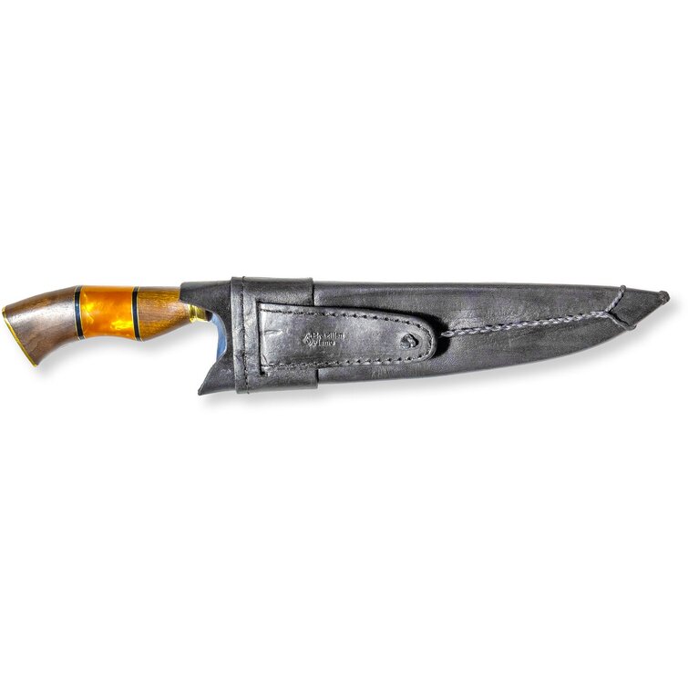 BRAZILIAN FLAME 10-in. Stainless Steel Full Tang Butcher Chef's Knife with  Handle KF-REF093-10 - The Home Depot