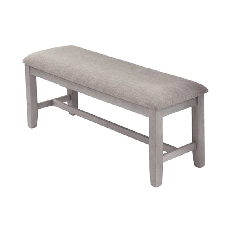 60.4" W 6-PCS DINING SET, RUSTIC GREY