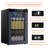 KELIVOL 17.7'' W Freestanding 85 Cans (12 oz.) 2.3 Cubic Feet Beverage Cooler with Wine Storage and Reversible Door