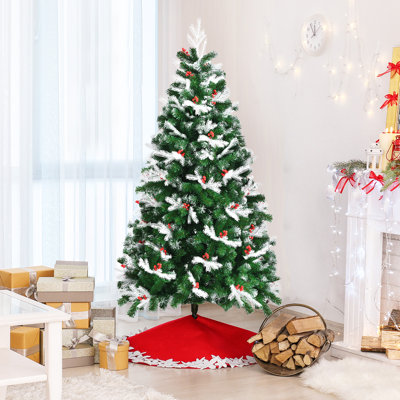 Arbre de Noël vert et blanc Cashmere