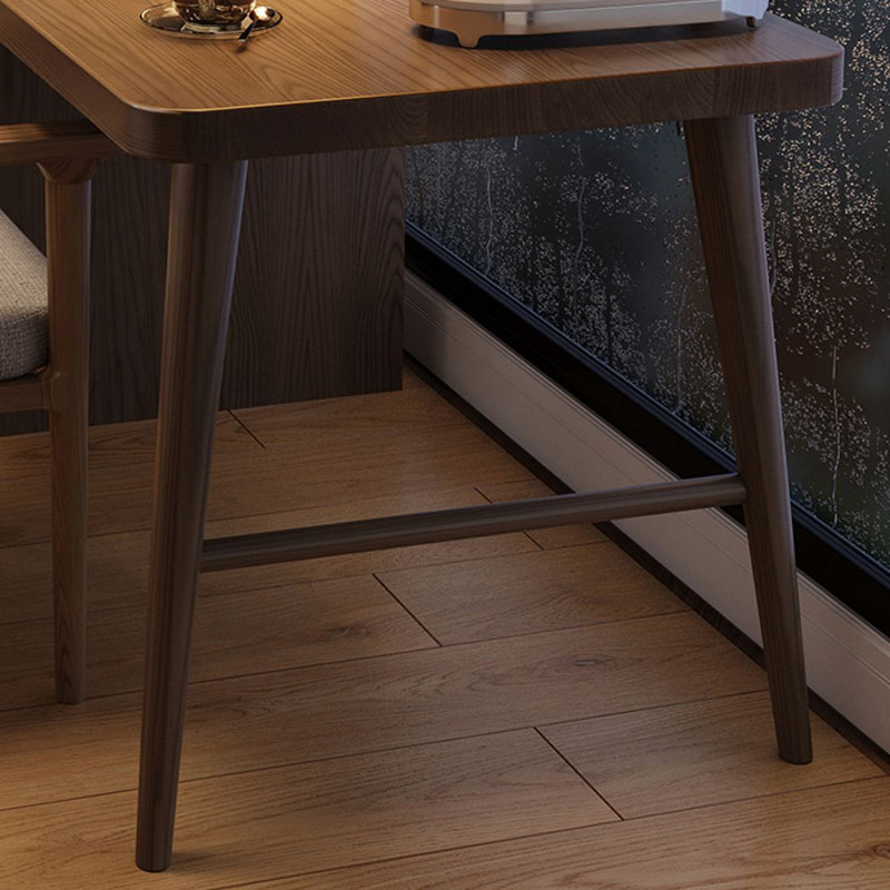 Bureau rectangulaire en bois massif avec tiroirs Walnut, H 29,53 po x l 70,87 po x P 23,62 po