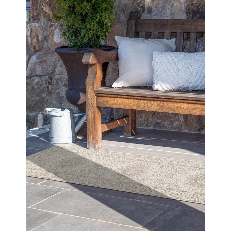 Tapis gris transitionnel Hintz, Tapis de couloir 2 pi x 8 pi