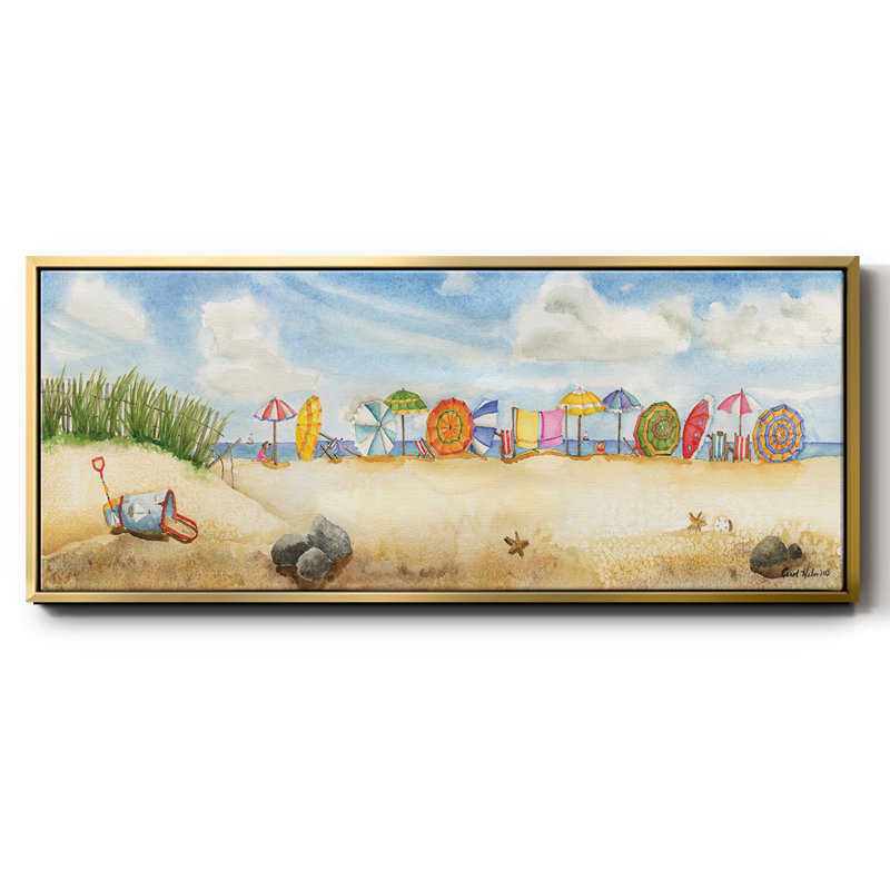 Building Sand Castles- Framed Canvas