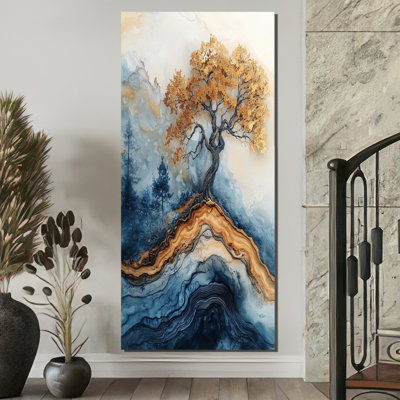 «Moishi Aqua Infinite Golden Tree Of Life II», impressions sur toile