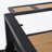 Wicker Outdoor Grill Cart with Extended Plastic Wood Table Top, Rolling Kitchen Island on Wheels, Ample Storage, and Double Handle Design for Patio and Backyard