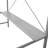 Metal Loft Bed Frame with Desk, Protective Guard Rails and Ladder-705503967