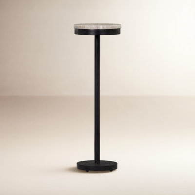 Isaac 8" Genuine Marble End Table