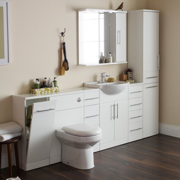 Encore 35cm W x 190cm H x 33cm D Tall Bathroom Cabinet