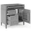 Meuble-lavabo de salle de bain 36 po sans lavabo supérieur 36 po avec 2 tiroirs-105502576