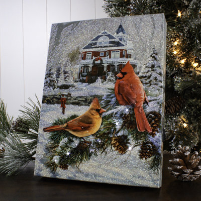 Welcome Home 8x6 Mini Lighted Easel Back Canvas