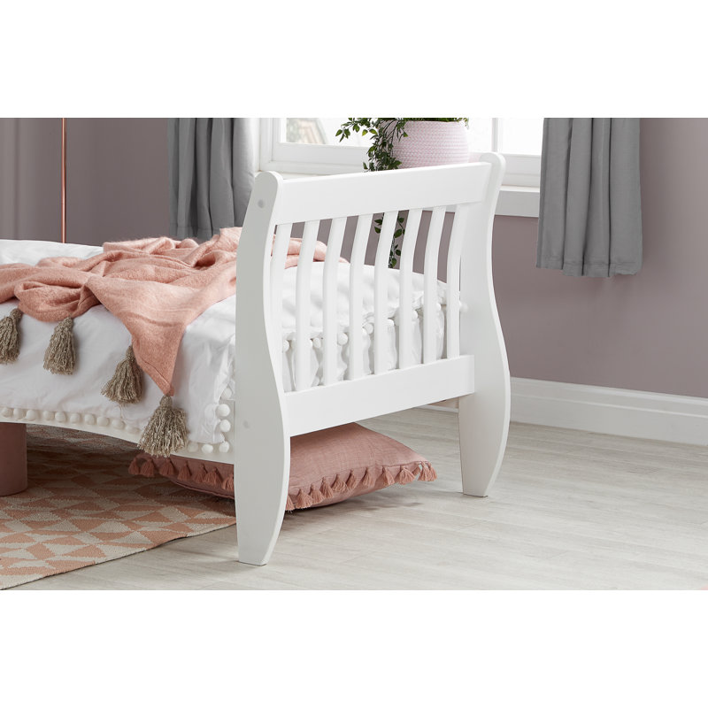 Balmoral Bed Frame, White, Single (3')