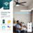 52" Aerodyne 5 - Blade Wi-Fi Smart Standard Modern Ceiling Fan with Lights and Remote-57282074