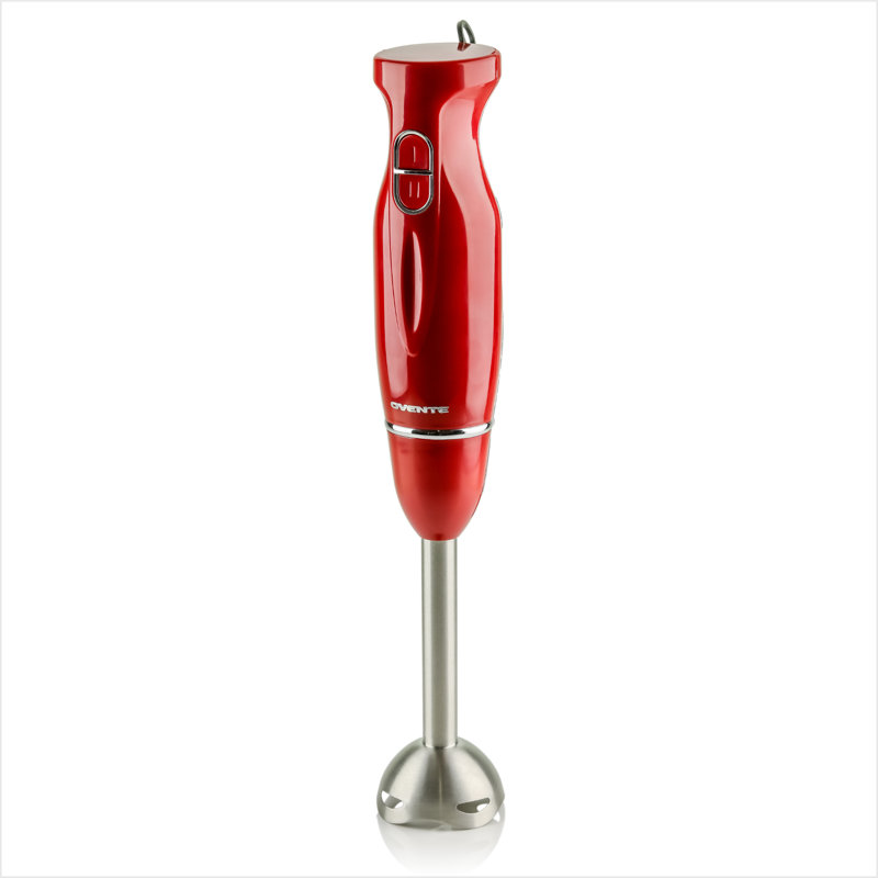 Red Stainless Steel Variable Speed Immersion Blender