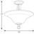 Wanette 2 - Light Dimmable Urn / Bowl Chandelier