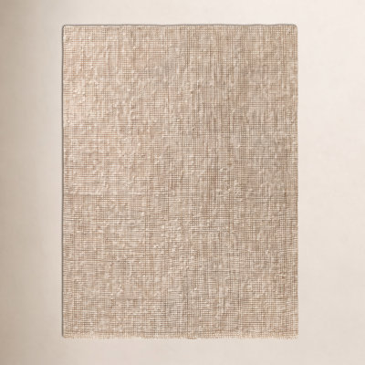 Vesper White Tan Hand-Knotted Jute Rug