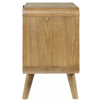 Table de chevet 2 tiroirs Light Ash