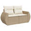 142cm Wide Patio Sofa with Cushions